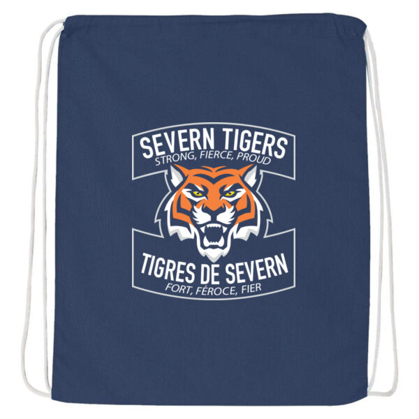 Q-Tees Tiger Printed Drawstring Bag Thumbnail